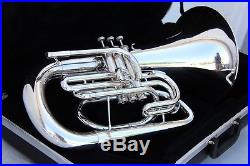 Yamaha YEP202 MARCHING Euphonium Horn YEP 202 SILVER Comes With Case, EXCELLENT