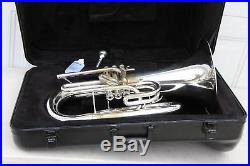 Yamaha YEP202 MARCHING Euphonium Horn YEP 202 SILVER Comes With Hard Case LQQK