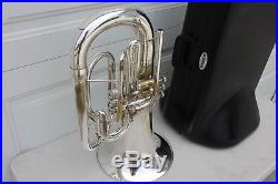 Yamaha YEP202 MARCHING Euphonium Horn YEP 202 SILVER Comes With Hard Case LQQK