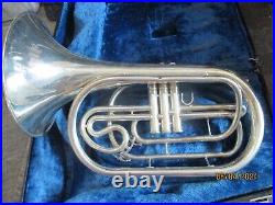Yamaha YHR 302 Silver Marching FRENCH HORN, WITH CASE & MOUTHPIECE