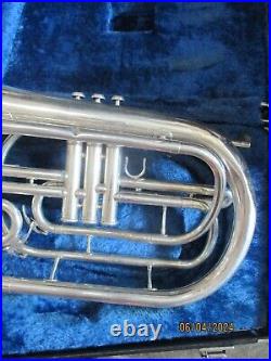 Yamaha YHR 302 Silver Marching FRENCH HORN, WITH CASE & MOUTHPIECE
