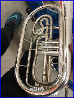 Yamaha YHR-302MS Bb Marching French Horn Good Condition With Case #2