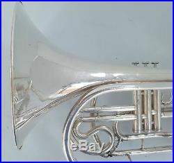 Yamaha YHR-302MS Marching French Horn- Silver Plated #201360 With Case