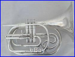 Yamaha YHR-302MS Marching French Horn- Silver Plated #201952 With Case