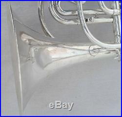 Yamaha YHR-302MS Marching French Horn- Silver Plated #201952 With Case