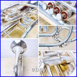 Yamaha YHR-302MS Marching French Horn With Mouthpiece Good Maintained Japan Used