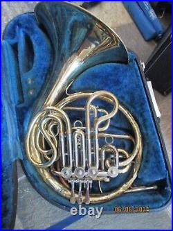 Yamaha YHR-661 DOUBLE FRENCH HORN, SILVER, WITH HARD CASE AND MOUTHPIECE