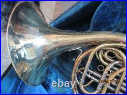 Yamaha YHR-661 DOUBLE FRENCH HORN, SILVER, WITH HARD CASE AND MOUTHPIECE