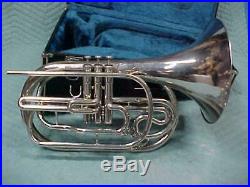 Yamaha YHR302M Silver Marching French Horn with Case and New Mouthpiece